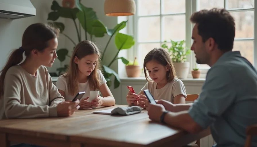 Family establishing code word for scam prevention.