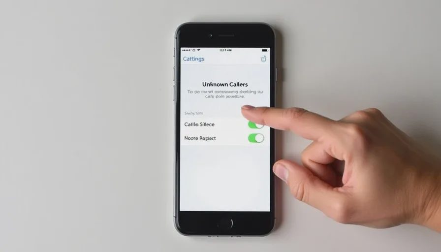 Silence unknown callers setting toggled on.