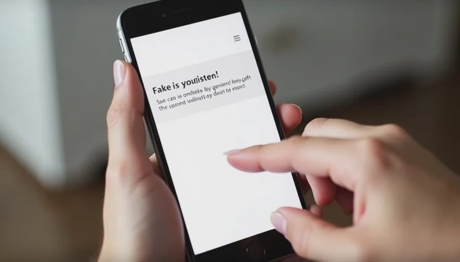 Fake baby registry scam text with phishing link.
