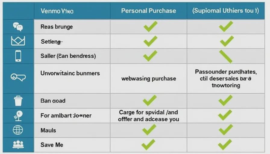 Payment app protection comparison table.